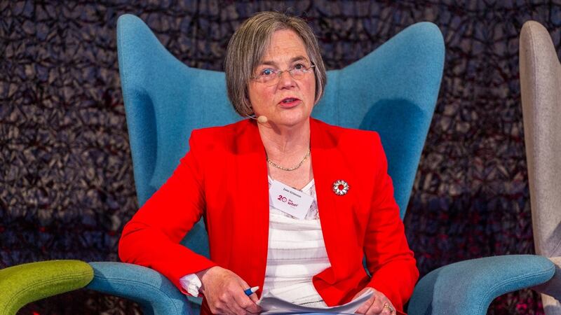Jane Grimson, Trinity’s first female engineering graduate. Photograph: James Forde for The Irish Times