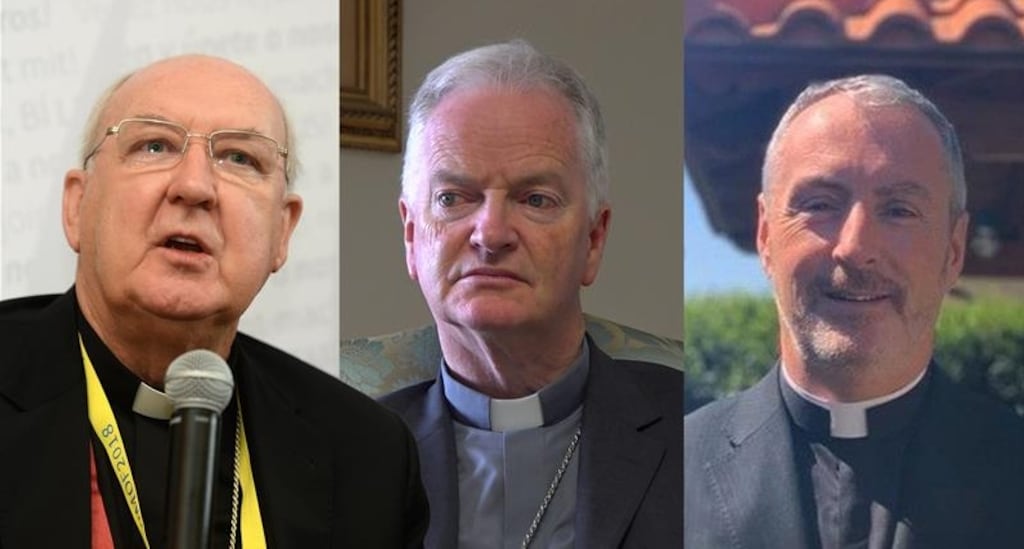 Cardinal Kevin Farrell, Bishop Paul Tighe and Archbishop John Kennedy, three Irishmen in senior roles in the Vatican