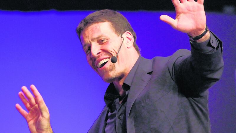 Tony Robbins: Buzzfeed unearthed transcripts of seminars where he berated women who confided in him about being victims of abuse. Photograph: Frederik M. Brown/Getty Images