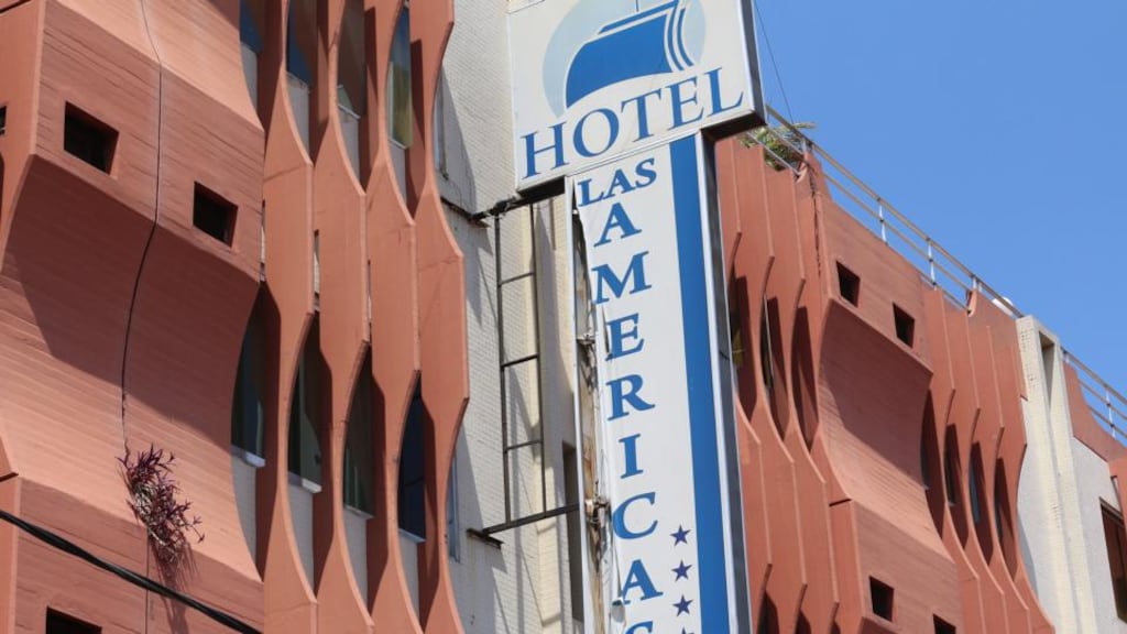 Michael Dwyer’s mother and sister travelled to Santa Cruz to visit the places where Michael spent his last days before he was shot dead in Hotel las Americas. Photograph: Julien Behal/Phoenix Films