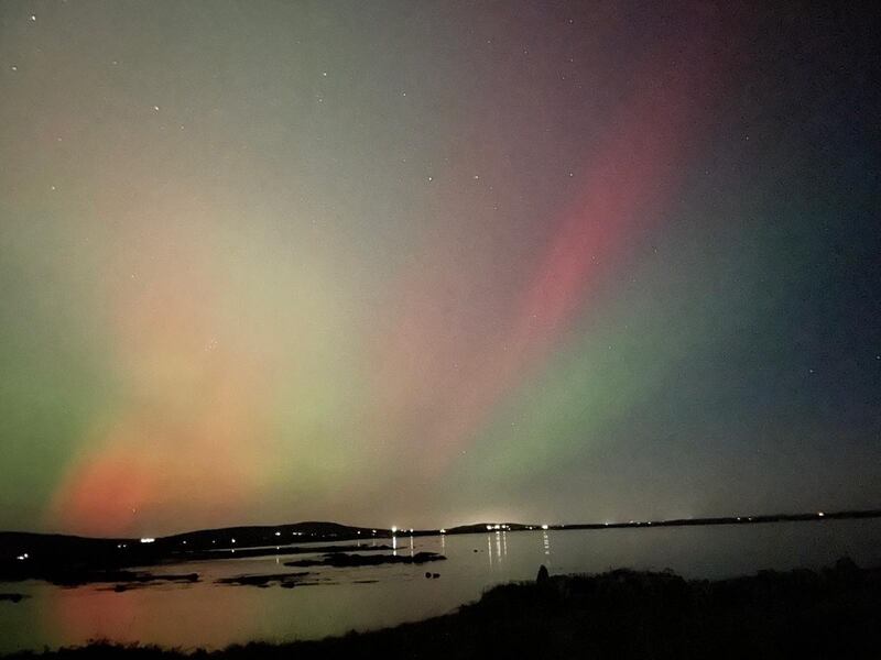 Northern Lights over Connemara (near Carna, Co Galway) last night. Photograph: Philip Berman
