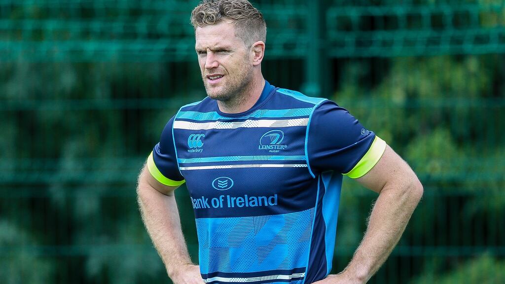 Jamie Heaslip in training for Leinster back in August. Photo: Gary Carr/Inpho