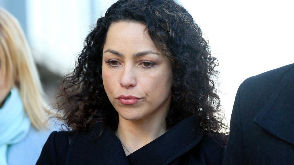 Former Chelsea doctor Eva Carneiro: shook her head briefly when asked if a resolution had been reached. Photograph: PA
