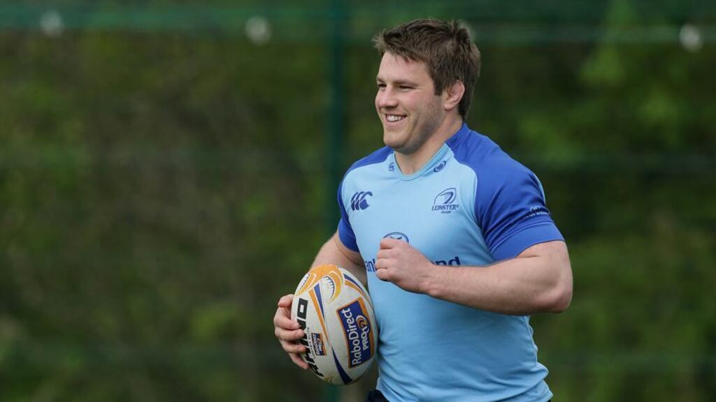 Leinster’s Seán O’Brien: kicking and skills coach Richie Murphy said: “He’s ahead of where he should be at this stage and he is progressing really well.”