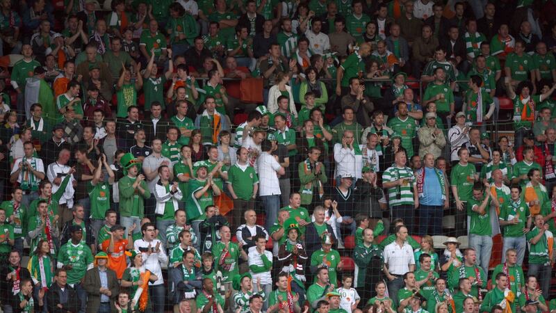 Ireland fans at the 2010 World Cup qualifier against Georgia in Mainz. Photo: Donal Farmer/Inpho