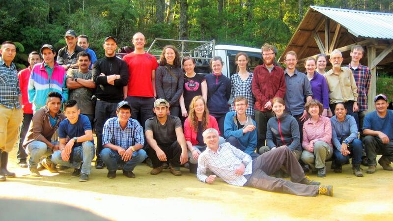 Expedition Honduras: a member of the Irish team at Cusuco National Park