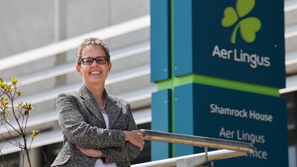 Aer Lingus chief executive Lynne Embleton. Photograph: Dara Mac Dónaill