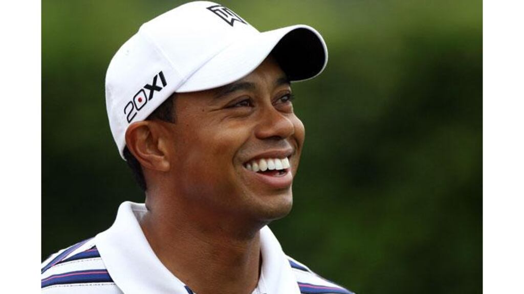Tiger Woods smiles during the pro-am prior to the Arnold Palmer Invitational at the Bay Hill Club in Orlando, Florida. Photograph: Sam Greenwood/Getty Images