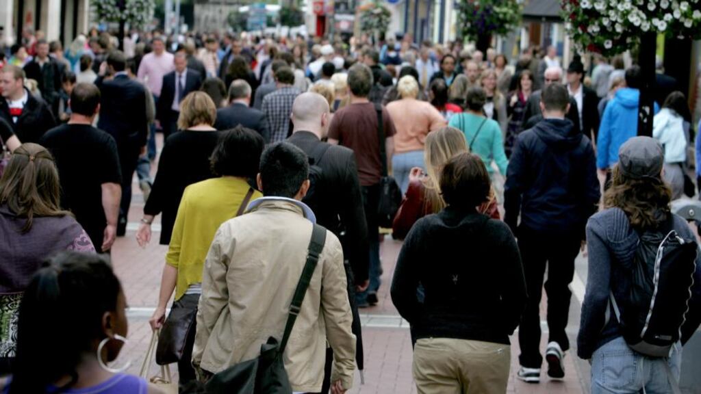 A general view of Grafton Street in Dublin 2. Ten people aged between 14 and 19 years have been arrested in connection with a number of robberies, thefts and assaults in the area over the summer months. Photograph: Davd Sleator/The Irish Times.