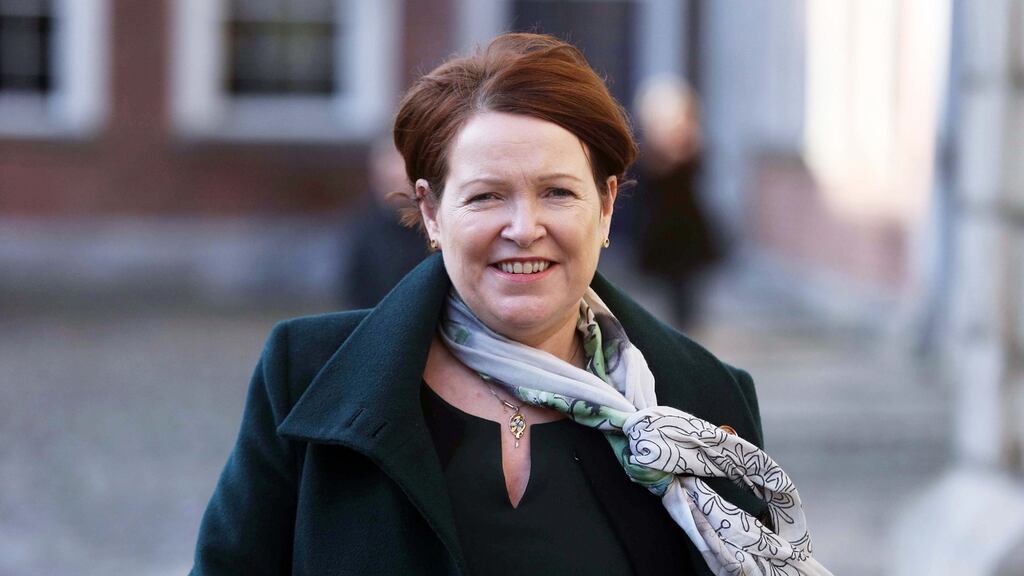 Former Garda commissioner Noirin O’Sullivan in Dublin Castle. Photograph: Stephen Collins/Collins Photos
