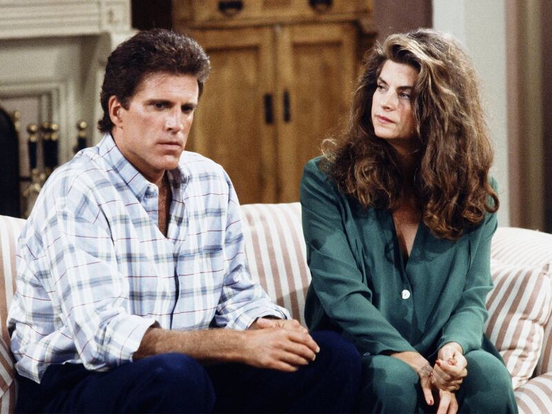 Kirstie Alley and Ted Danson in Cheers