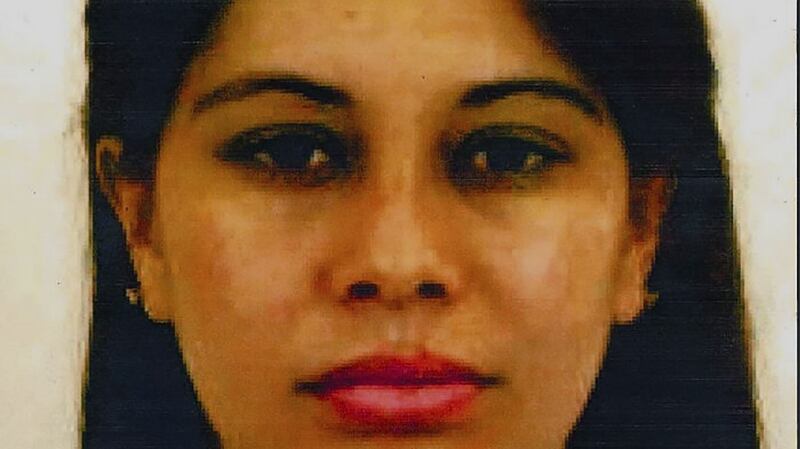 Lucero Guadalupe Sánchez López (29) a Mexican former lover of Joaquin Guzman, who took the stand in the trial of the Mexican drug lord. Photograph: Eastern District of New York/AFP/Getty Images