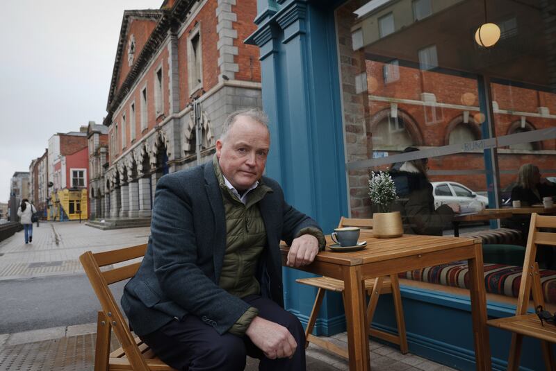 Ned Guinness at Rumi cafe beside the former Iveagh Markets in the Liberties. Photograph: Laura Hutton