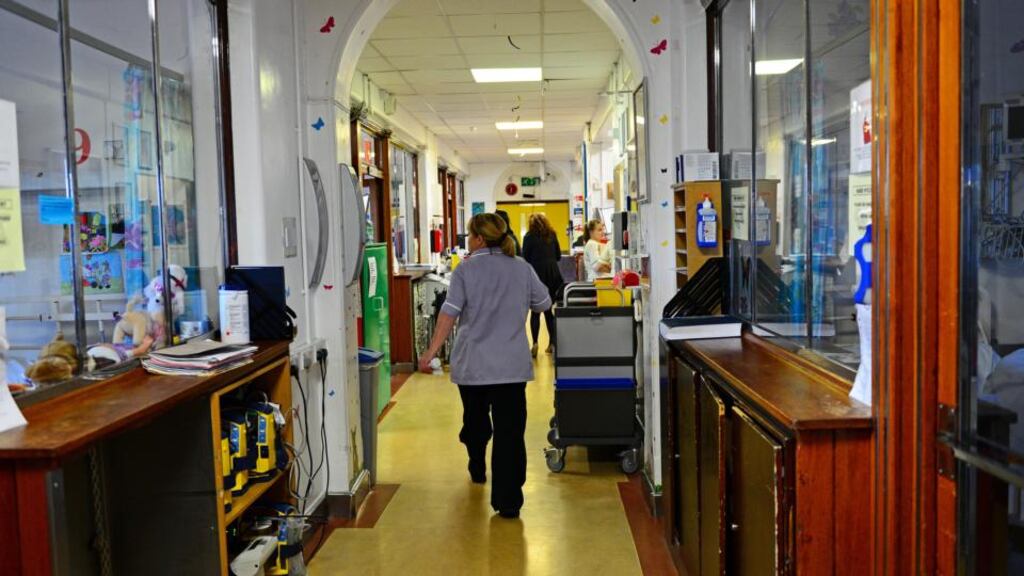Temple Street Hospital has seen an increase in the number of children presenting with highly contagious respiratory and gastrointestinal infections. A ward at The Childrens Hospital Temple Street Dublin. Photograph: Eric Luke / THE IRISH TIMES