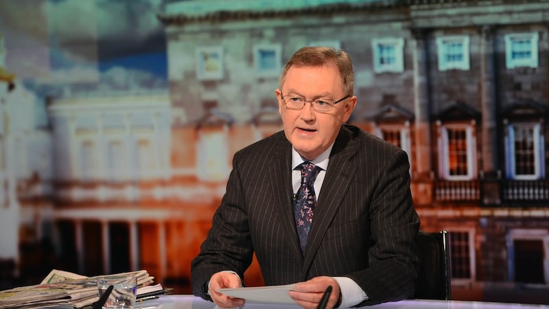 The Week in Politics: Sean O’Rourke on set in January 2013. Photograph: Eric Luke