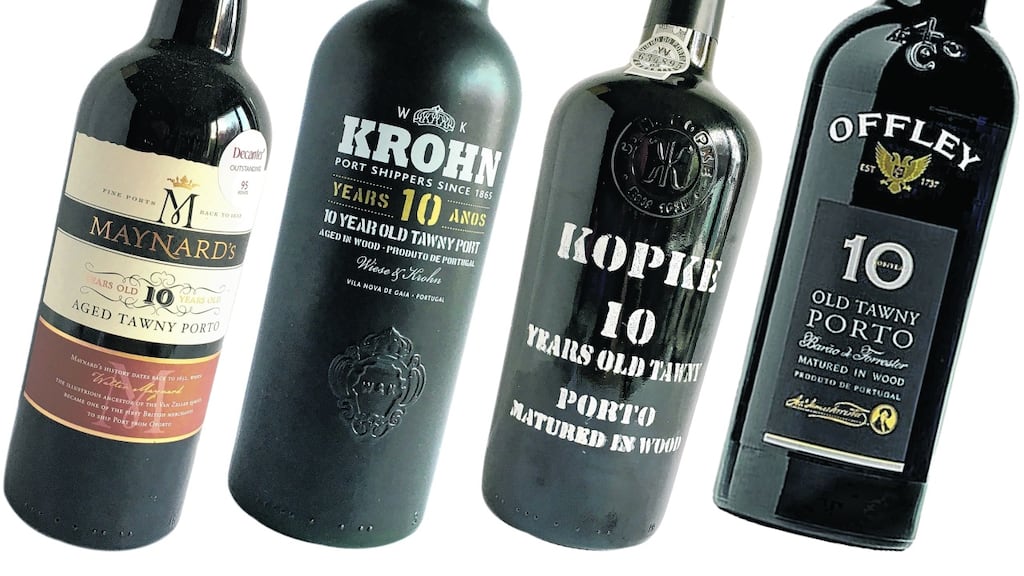 Maynard’s, Krohn, Kopke and Offley; 10-year-old tawny ports