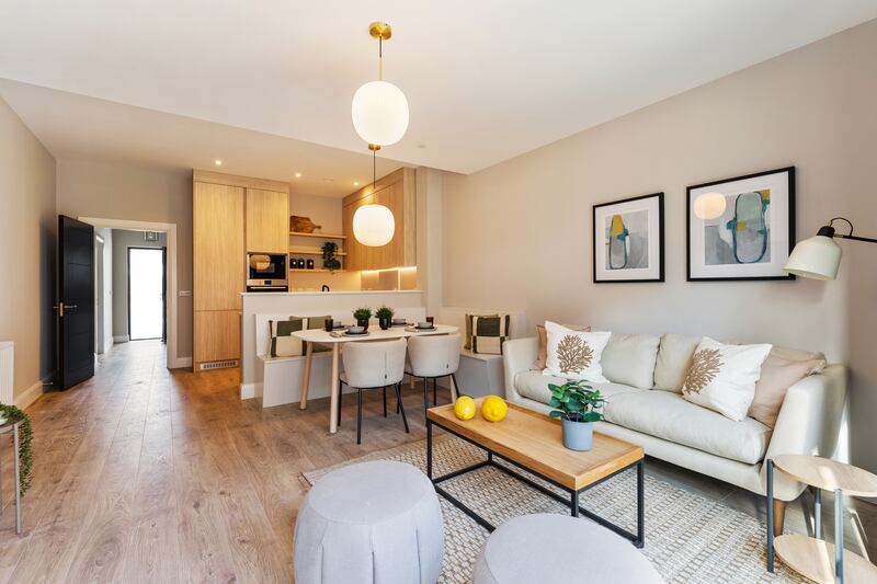 Kitchen and living area in Fairfield, Greystones