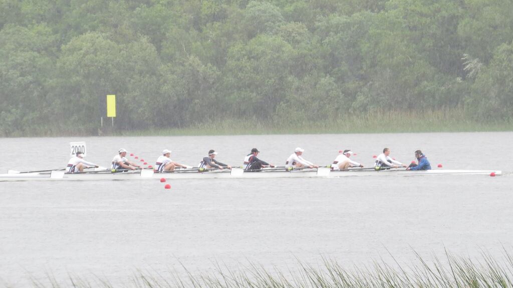 NUIG Men’s senior eight were victorious at Lough Rynn.