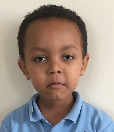 Isaac Paulos, 5, lost contact with his family as they escaped. Photograph: Metropolitan Police/PA