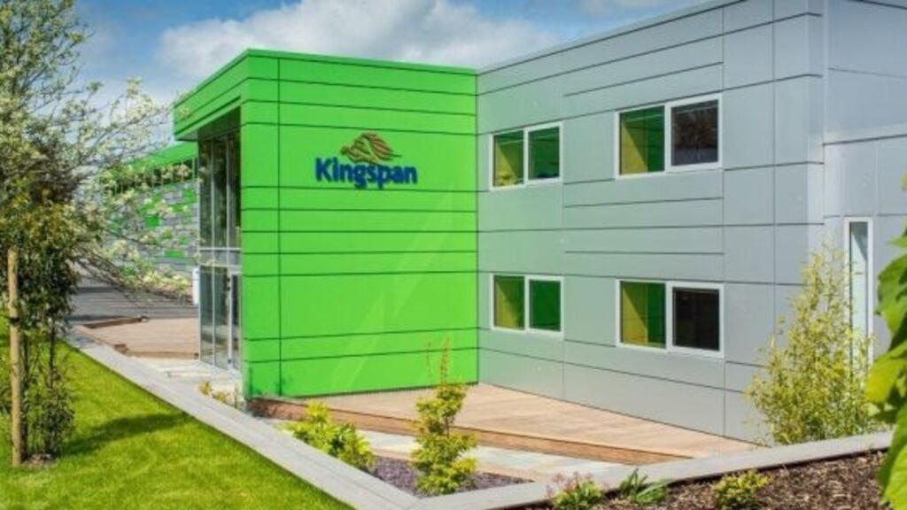 Kingspan said sales rose 15 per cent in the first half to top €2 billion for the first time