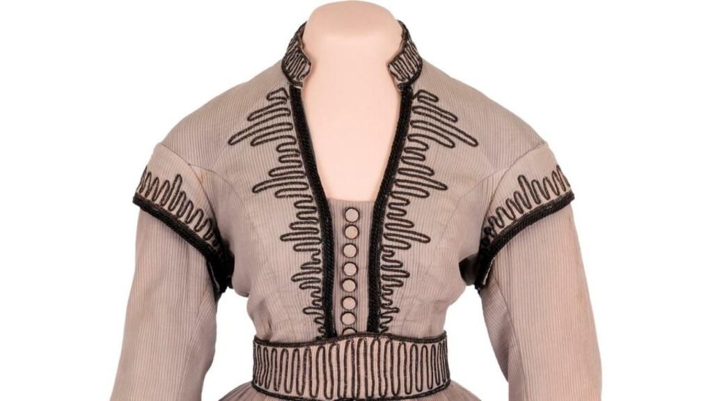 A dress worn in several scenes of the 1939 film Gone With the Wind by Vivien Leigh as she played Scarlett O’Hara. Photograph: Emily Clements/Heritage Auctions, HA.com