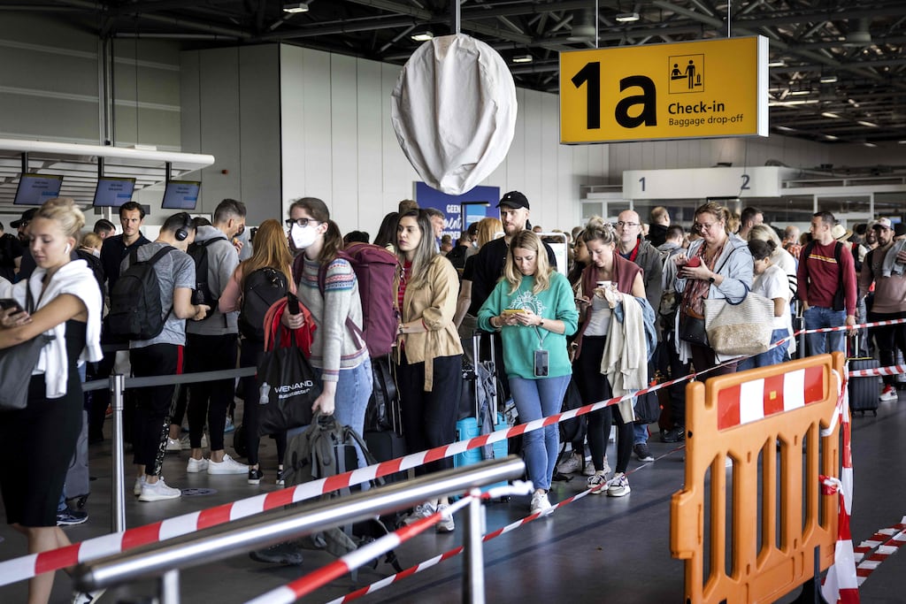 About one in four European flights was delayed last month, Eurocontrol's director said. Photograph: Ramon van Flymen/AFP via Getty
