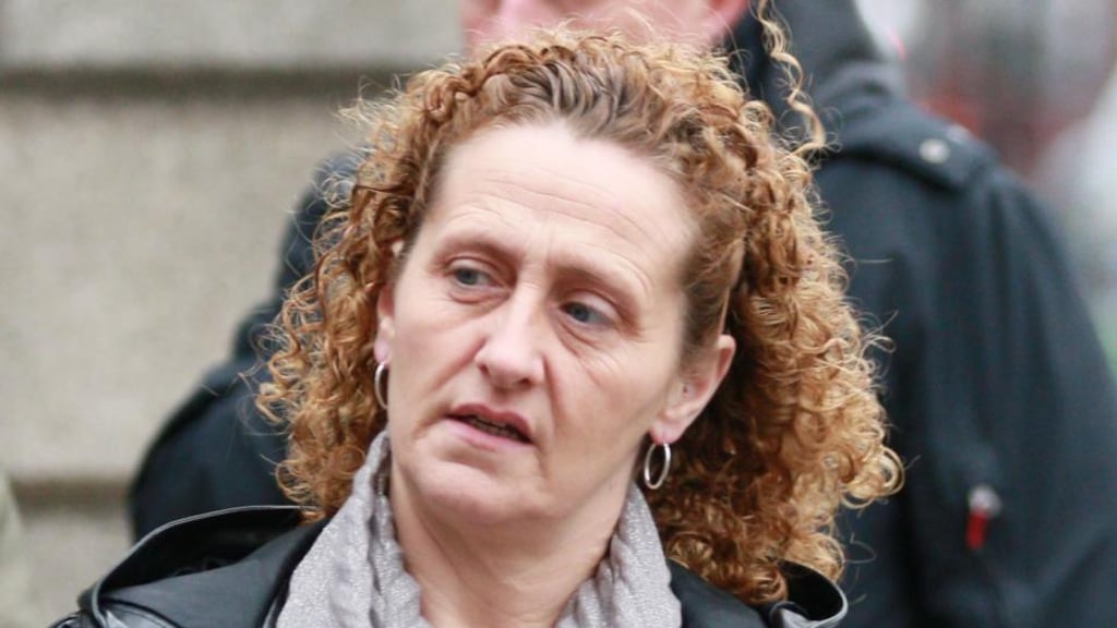 Carmel Monaghan, of Clanmoyle Road, Donnycarney, Dublin leaving the Four Courts after a Circuit Civil Court hearing. Photograph: Courts Collins