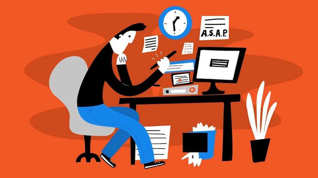 It’s when we allow technology to be the distraction that too much time can get frittered away, says one expert. Photograph: iStock