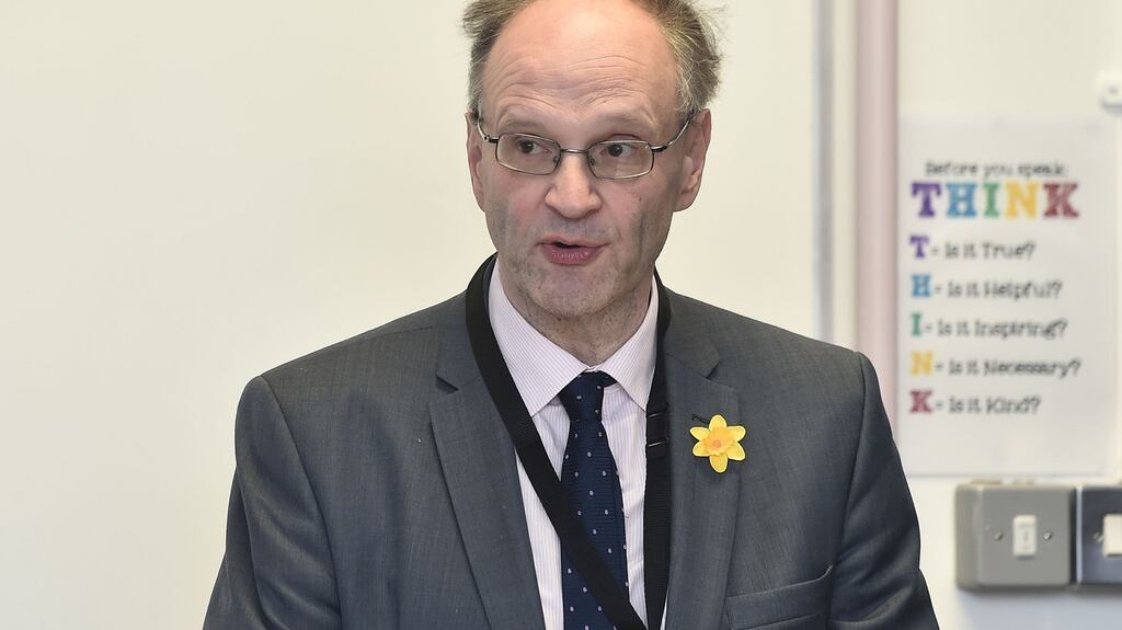 North’s Minister for Education Peter Weir: abandoned the system after widespread controversy over a statistical “anomaly” that downgraded 37 per cent of marks. Photograph: Colm Lenaghan/Pacemaker
