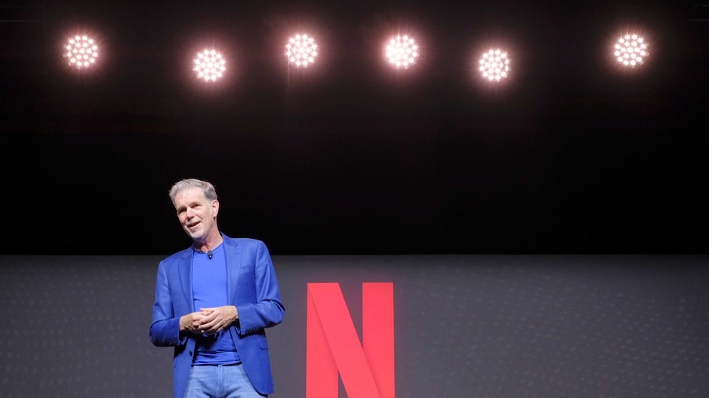 Netflix chief executive Reed Hastings says increased competition in the market is making it more expensive to source content.  Photograph: Adam Rose