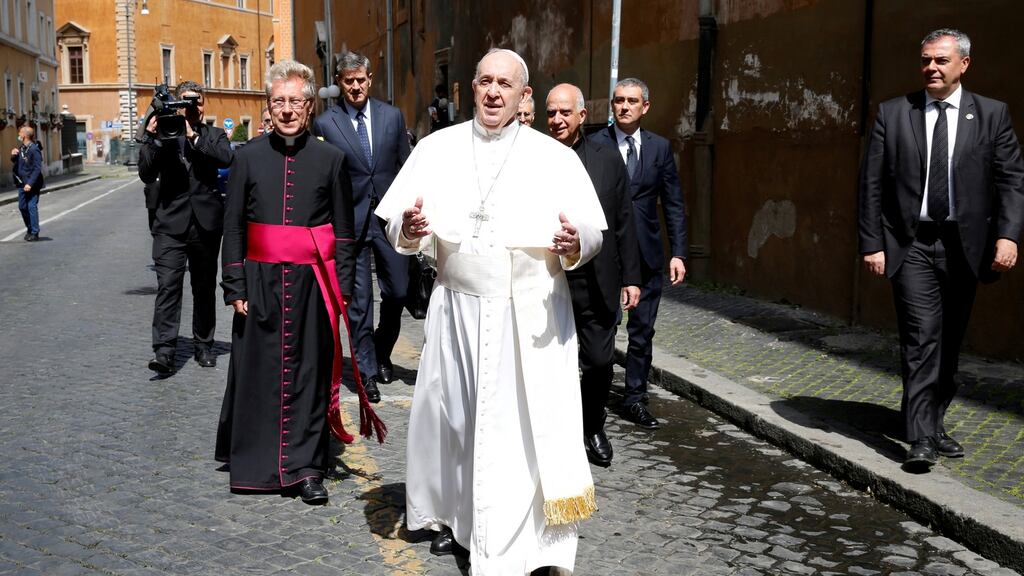 Pope Francis called for co-operation across the world to deal with the crisis. Photograph: Reuters