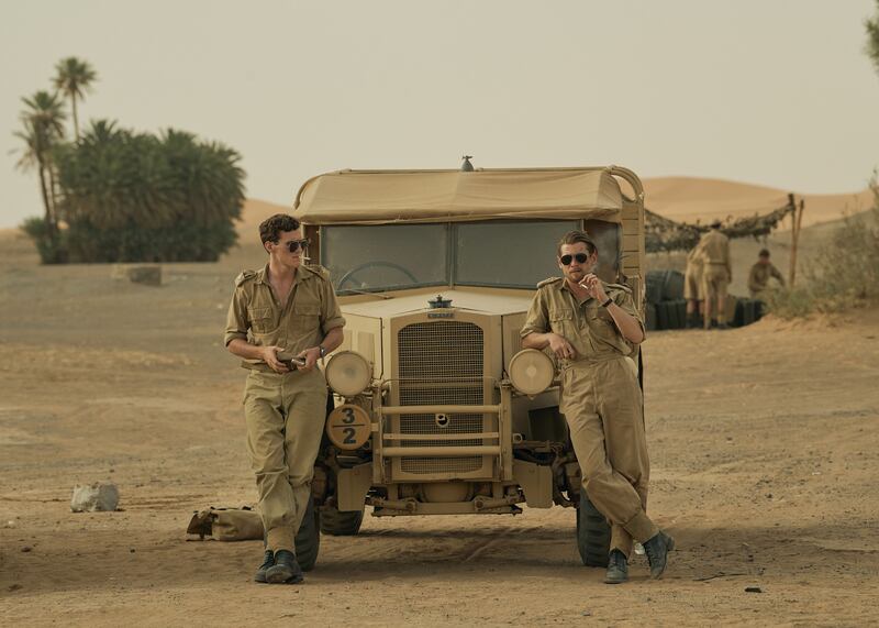 SAS Rogue Heroes: Dónal Finn with Jack O'Connell in the wartime drama. Photograph: Sophie Mutevelian/Kudos/Banijay/BBC