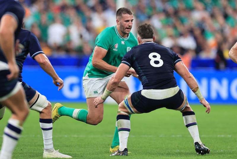 Ireland’s Stuart McCloskey has made incremental improvements in his game, his passing especially. Photograph: Billy Stickland/Inpho
