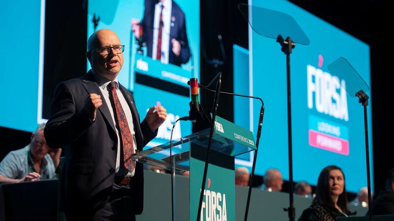 Kevin Callinan, general secretary of Fórsa, says  the unions have not demanded that wage hikes keep pace with the cost of inflation.   Photograph: Domnick Walsh