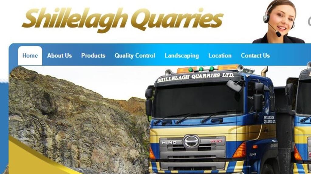 Ms Justice Marie Baker in the High Court will make orders later specifying when winding down work must be done by Shillelagh Quarries Ltd in a 3.27-hectare area at the 25-hectare site near Brittas, Co Dublin, on the north-facing slope of the 465-metre Butter Mountain. Photograph: Shillelagh Quarries Ltd website