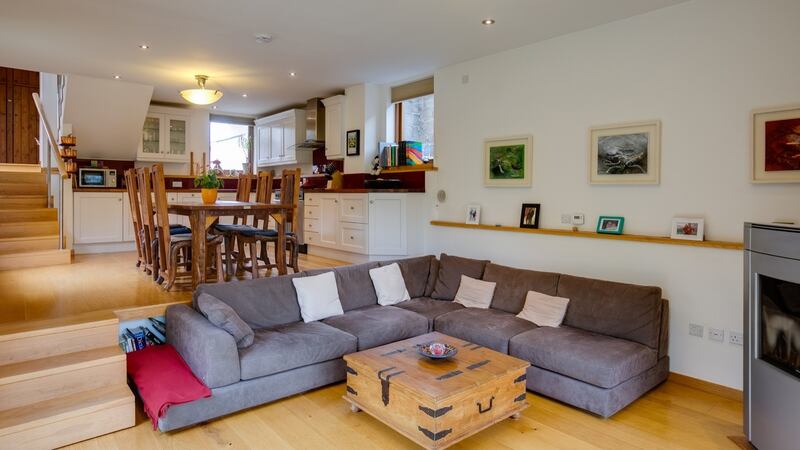 Kitchen-cum-family room