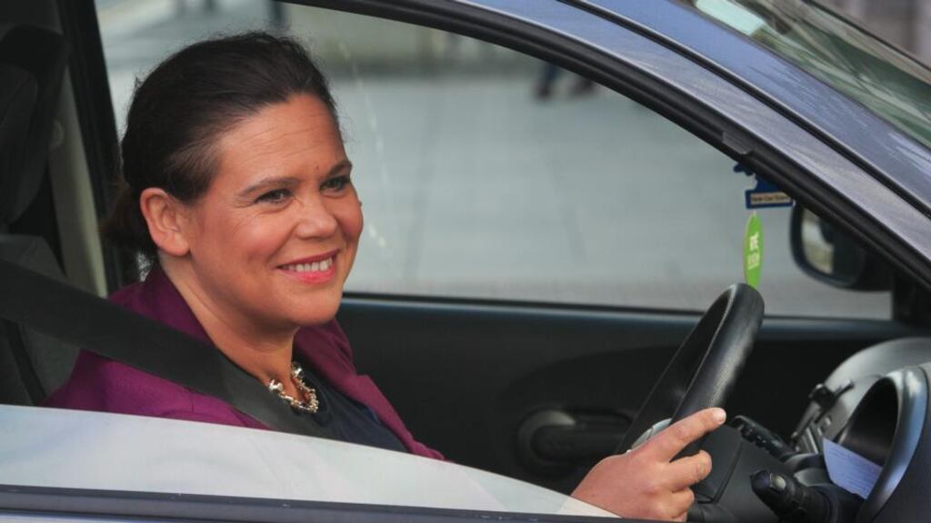 Sinn Fein deputy leader Mary Lou McDonald arriving at Leinster House, Dublin, on Thursday. “All along you were planning to pickpocket people’s wages, pensions and social welfare payments.” Photograph: Gareth Chaney/Collins