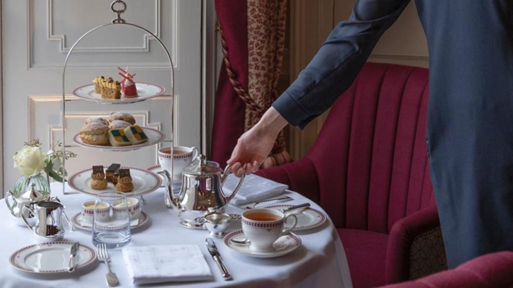 The Cashel Palace’s afternoon tea. Photograph: The Cashel Palace