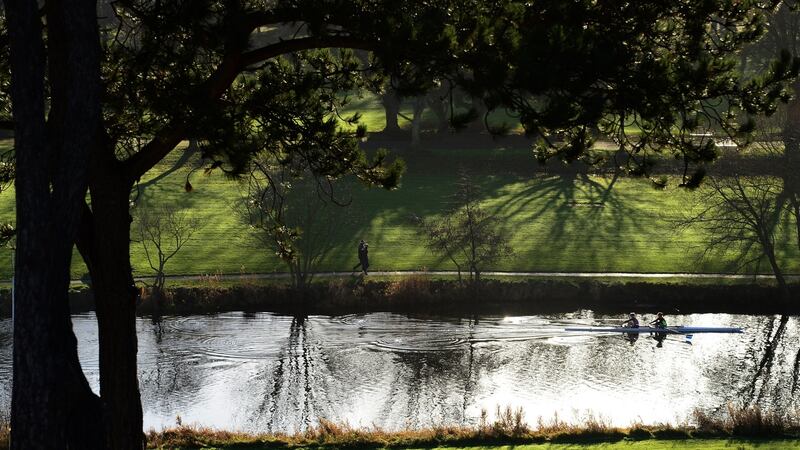 The Liffey at Islandbridge, Dublin. Photograph: Dara Mac Dónaill