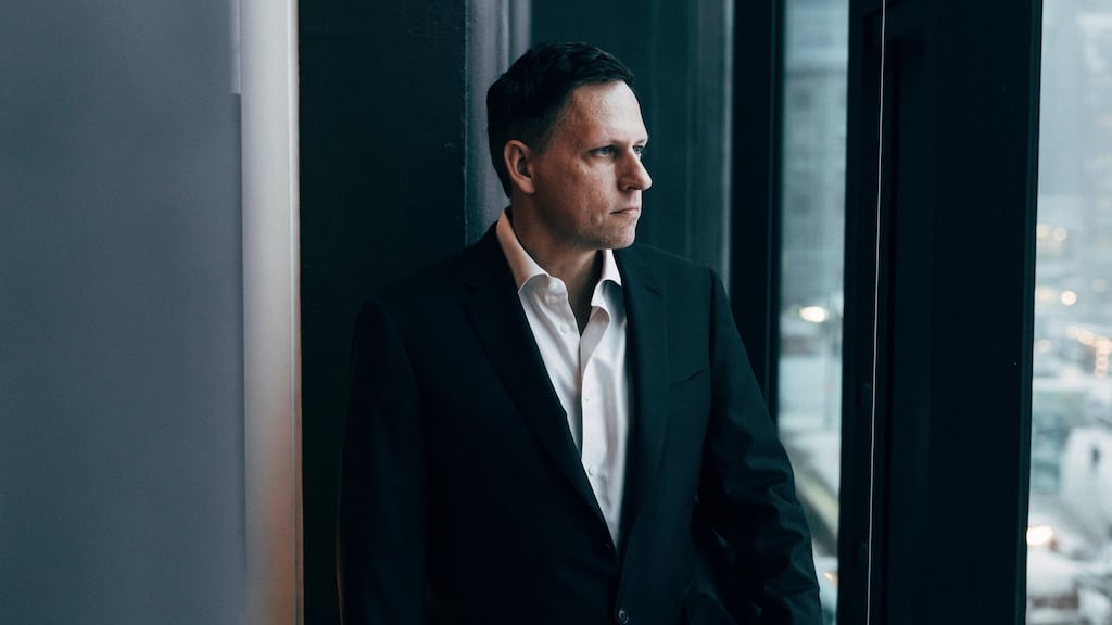The tech sector needs to accept that Peter Thiel is not going to be its intercessor with Donald Trump. Photograph: Andrew White/The New York Times