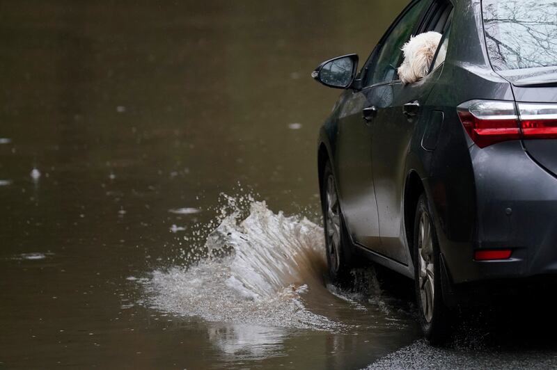 EVs deal with deep water so much better than a conventional petrol or diesel engine. Photograph: Niall Carson/PA Wire