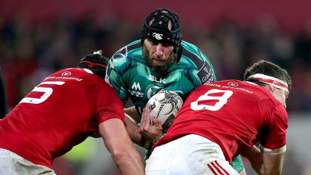 Connacht captain John Muldoon: “From what we have done this year, it would be unthinkable not to qualify.” Photograph: Dan Sheridan/Inpho.