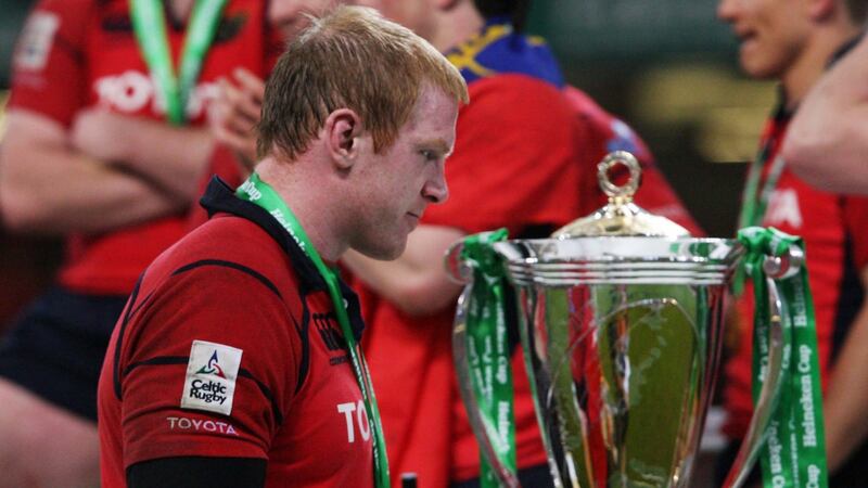 Paul O’Connell won the European Cup with Munster twice. Photograph: Inpho