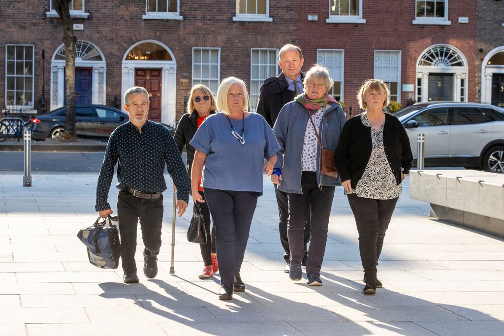 Members of the Irish Thalidomide Association on their way to meet Justice Paul Gilligan last year. Photograph: Tom Honan