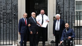 Palestinian generations unite to tell Downing Street current conflict was ‘made in Britain’