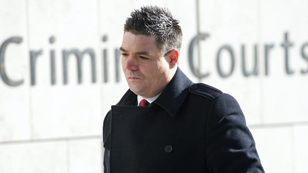 Jonathan Chubb outside Dublin Circuit Criminal Court after he received community service for stealing rent money. Photograph: Court Collins