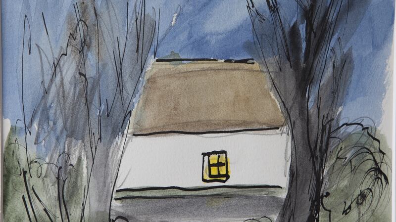 When the Elm Died: several of McSweeney’s paintings come across as direct responses to individual poems by Smyth, including this one. When the Elm Died