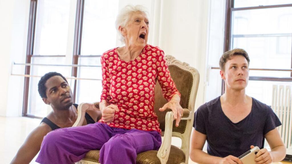 Whitney Hunter, Valda Setterfield and Ryan O’Neill in rehearsals for Lear Project. Photograph: Alex Escalente