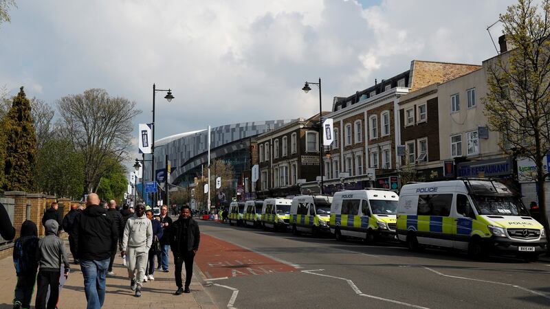A view of Tottenham’s new stadium before their win over Huddersfield Town. Photograph: Eddie Keogh/Reuters