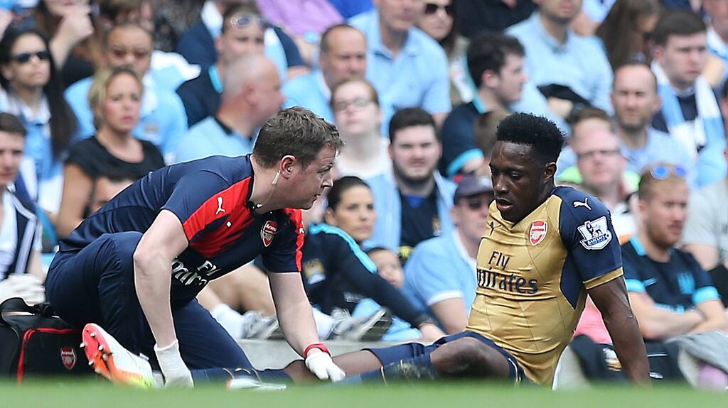 Danny Welbeck could miss Euro 2016 with a knee injury. Photograph: PA